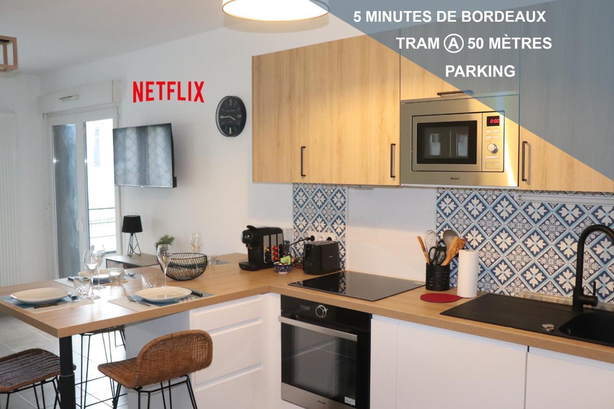 Les Cedres -Tram A 50 Metres, Bordeaux A 5 Minutes, Parking Apartment เซอนง ภายนอก รูปภาพ